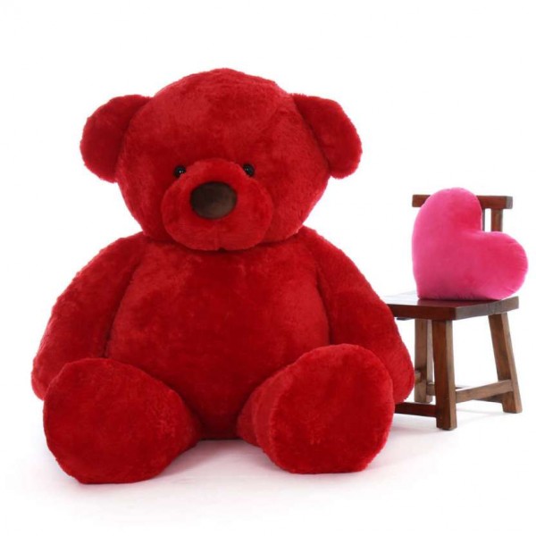6 Feet Fat and Huge Red Teddy Bear
